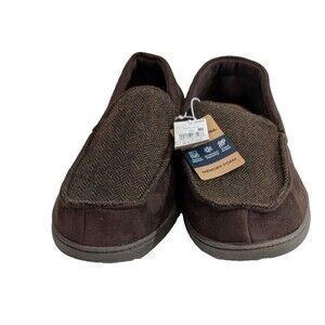 Dearfoams Men's Slippers Size XL (13-14) & M (9-10) Brown